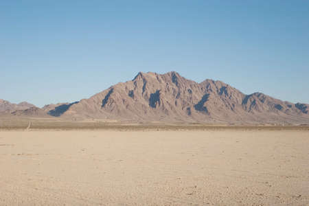 Dry lake bed in Nevada desertの写真素材
