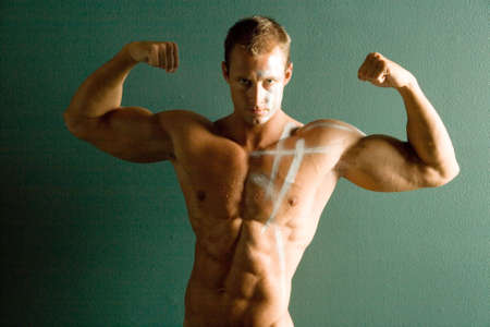 Muscular body builder