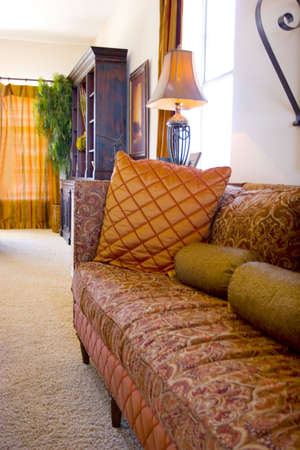 Modern tastefully decorated living roomの写真素材