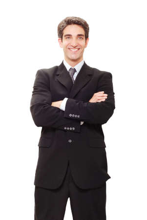 Young successful businessman in suitの写真素材
