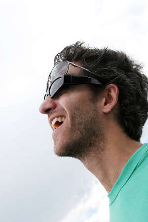 Handsome young man in sunglasses