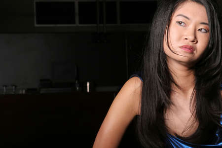 Beautiful stylish sexy asian womanの写真素材