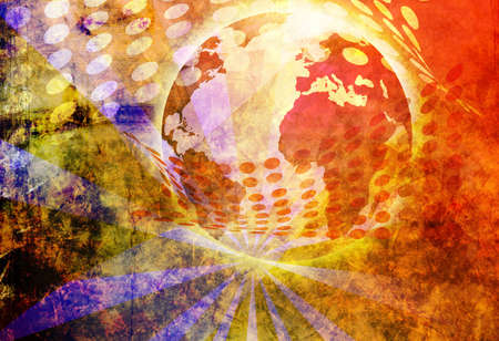  generated globe illustration backgroundの写真素材