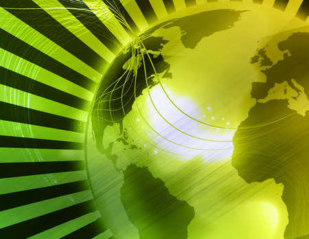 Computer generated globe illustration backgroundの写真素材