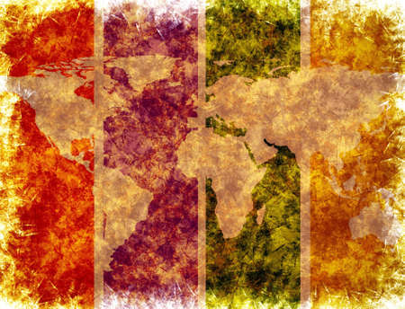 abstract technology background of the world mapの写真素材