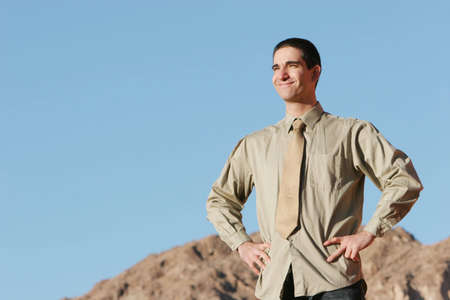 Businessman with a visionの写真素材