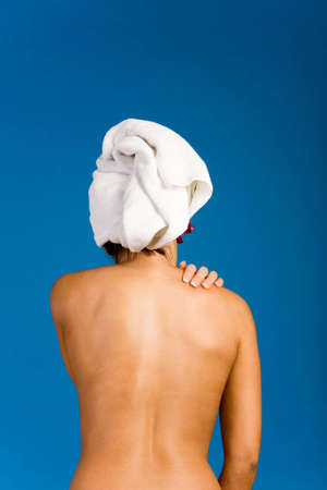 Beautiful woman in day spaの写真素材