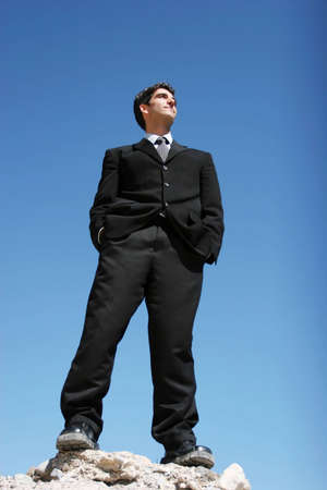 Successful businessman showing confidenceの写真素材