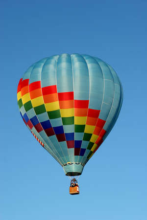 Colorful hot air balloon at the festivalの写真素材