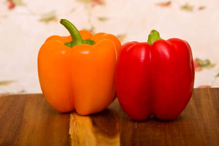 Colorful fresh organic bell peppersの写真素材