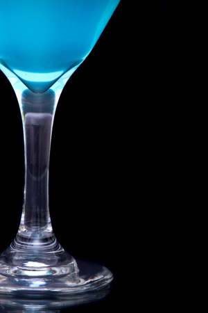 Blue martini drinkの写真素材