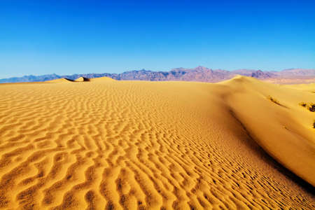 Sand Dunes in Death Valley National Park Californiaの写真素材
