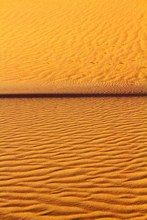Sand ripples on hill closeup abstract shotの写真素材