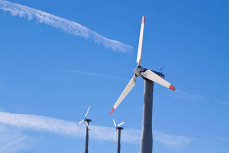 Wind turbines generating alternative energy for green environment