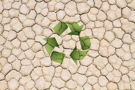 Cracked drought desert ground textureの写真素材