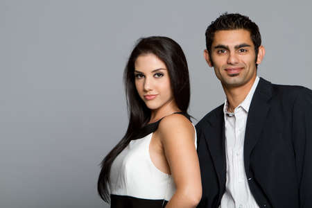Successful young ethnic business team