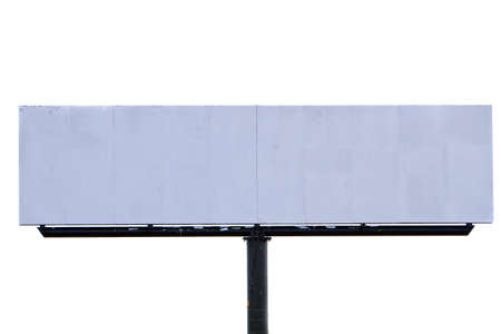Isolated blank billboard outdoorsの写真素材
