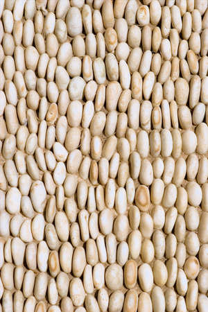 Pebble rocks floor cover backgroundの写真素材