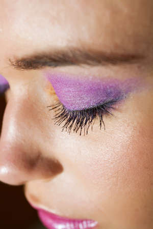 Gorgeous makeup beauty shot closeupの写真素材