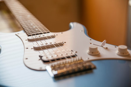 Electic guitar bokeh artの写真素材