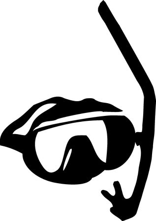 Diving Goggles and Snorkelの写真素材