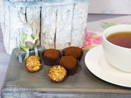 healthy energy protein bars and almond apricot trufflesの写真素材