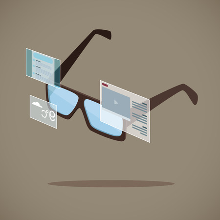 Smart glasses.EPS 10 fileのイラスト素材