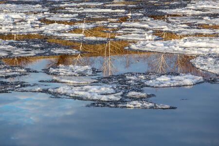 water and iceの写真素材
