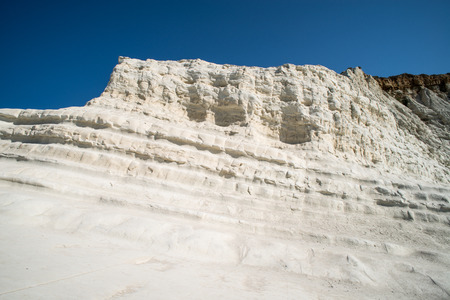 Scale of the Turks in Sicily with blue sky - Italyの写真素材