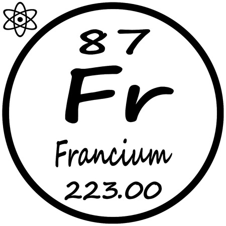Periodic Table of Elements - Franciumのイラスト素材