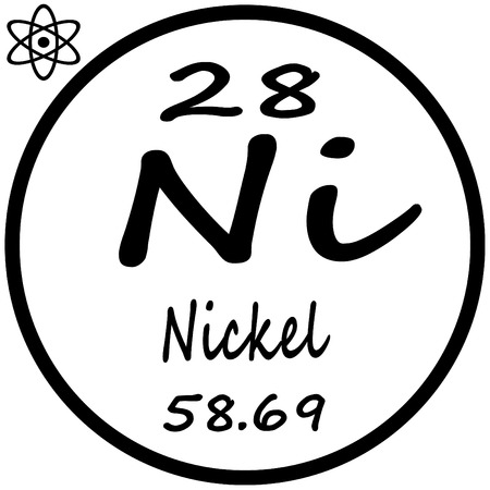 Periodic Table of Elements - Nickelのイラスト素材