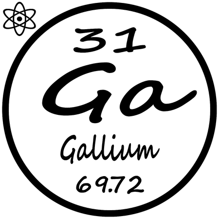 Periodic Table of Elements - Galliumのイラスト素材