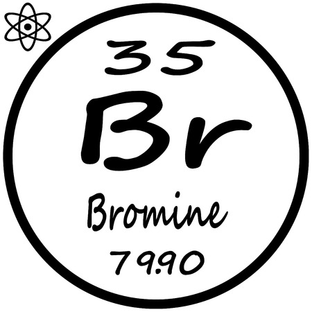 Periodic Table of Elements - Bromineのイラスト素材