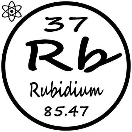Periodic Table of Elements - Rubidiumのイラスト素材