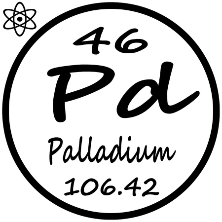 Periodic Table of Elements - Palladiumのイラスト素材