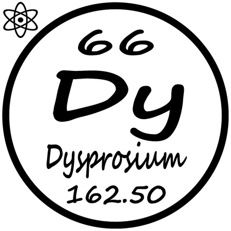 Periodic Table of Elements - Dysprosiumのイラスト素材