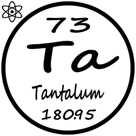 Periodic Table of Elements - Tantalumのイラスト素材
