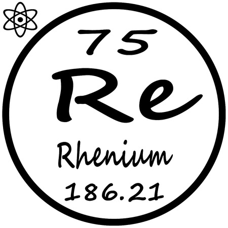 Periodic Table of Elements - Rheniumのイラスト素材