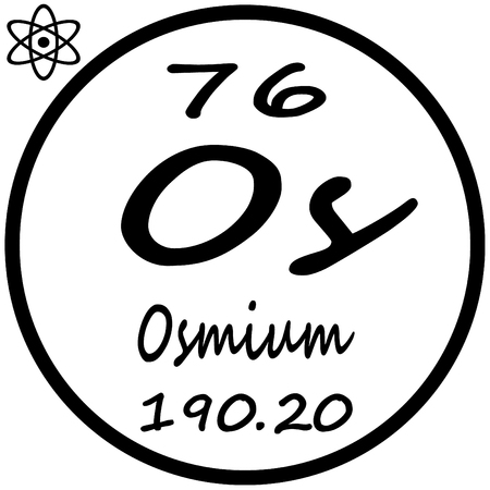 Periodic Table of Elements - Osmiumのイラスト素材