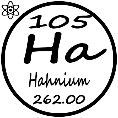 Periodic Table of Elements - Hahniumのイラスト素材