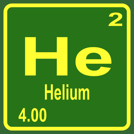 Periodic Table of Elements - Heliumのイラスト素材
