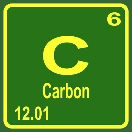Periodic Table of Elements - Carbonのイラスト素材