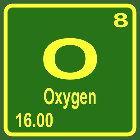 Periodic Table of Elements - Oxygenのイラスト素材