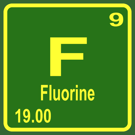 Periodic Table of Elements - Fluorineのイラスト素材