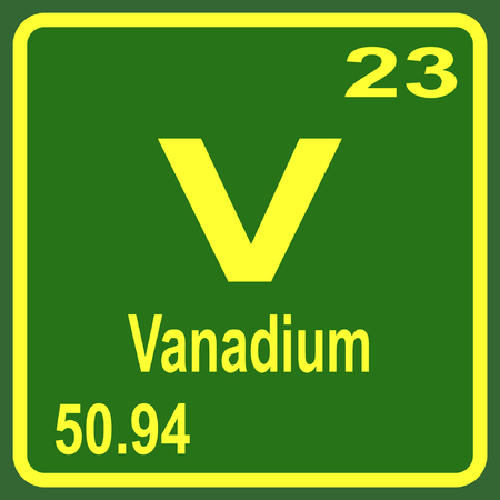 Periodic Table of Elements - Vanadiumのイラスト素材