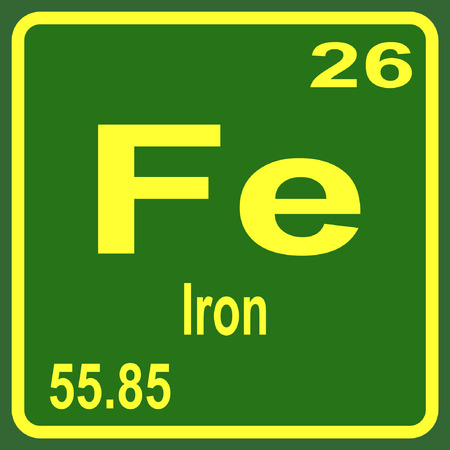 Periodic Table of Elements - Ironのイラスト素材