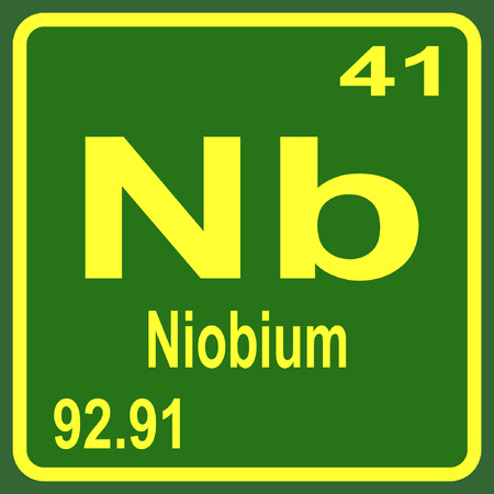 Periodic Table of Elements - Niobiumのイラスト素材