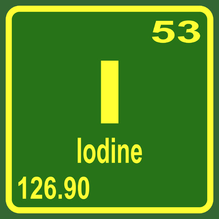Periodic Table of Elements - Iodineのイラスト素材