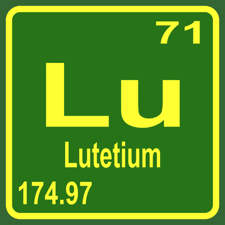 Periodic Table of Elements - Lutetiumのイラスト素材