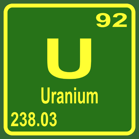 Periodic Table of Elements - Uraniumのイラスト素材